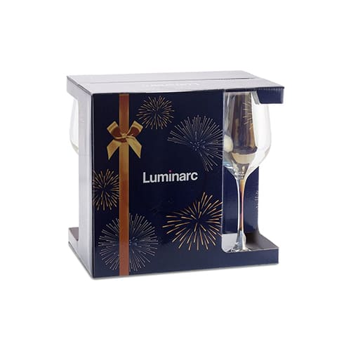 Бокал для вина 350 мл СЕЛЕСТ ЗОЛОТИСТЫЙ ХАМЕЛЕОН Luminarc P1638, 6 шт, стекло, оранжевый
