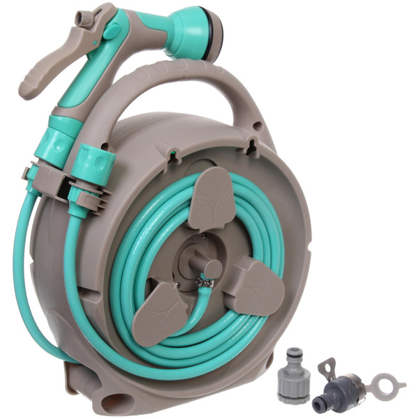 Катушка со шлангом и адаптерами 20м. мятная HQ12