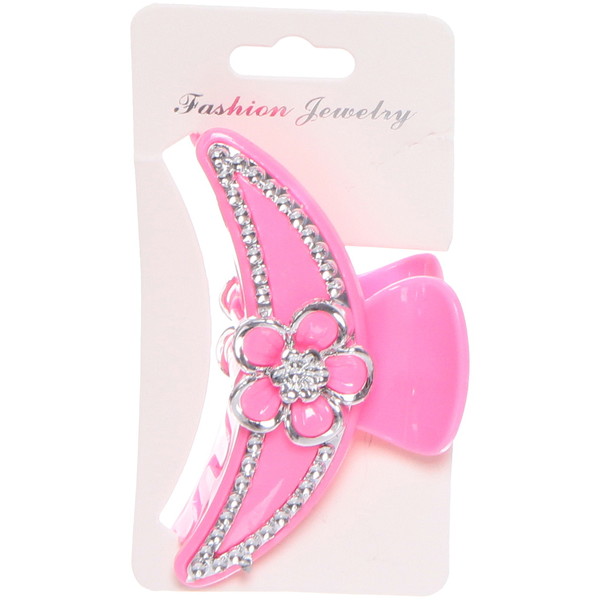 Заколка-краб для волос на блистере "Emily Collection - Lili", микс 6 цветов, 7,5см 