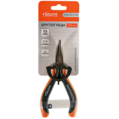Круглогубцы изогнутые 125 мм серия Professional Mini STURM 1030-05-4-125