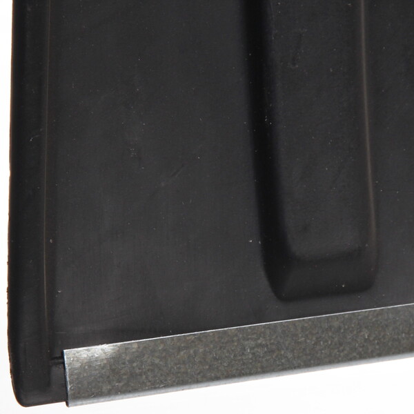 Лопата снеговая пластиковая 380*365 мм, с оцинк.планкой, с дер.черенком и V-ручкой, d=32