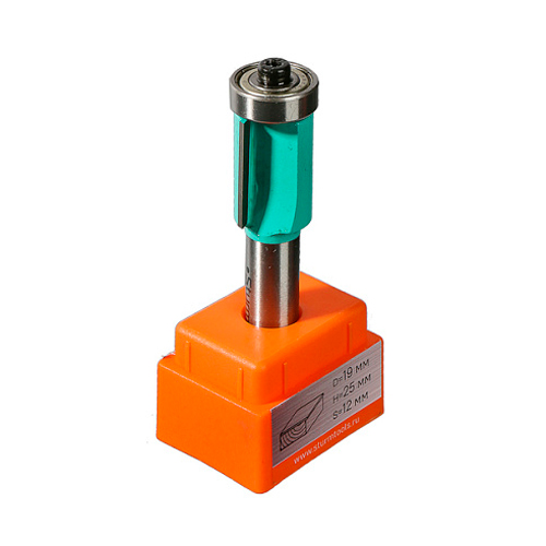 Фреза кромочная с нижним подшипником 19х25х75 мм хвостовик 12 мм STURM RB06-122519