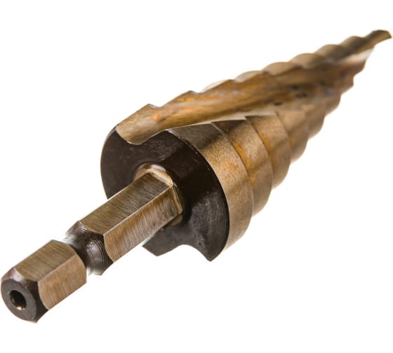 Сверло шаговое "Hardcore" Torsion step спиральное 4-20 мм (13 ступенчатое) Р6М5