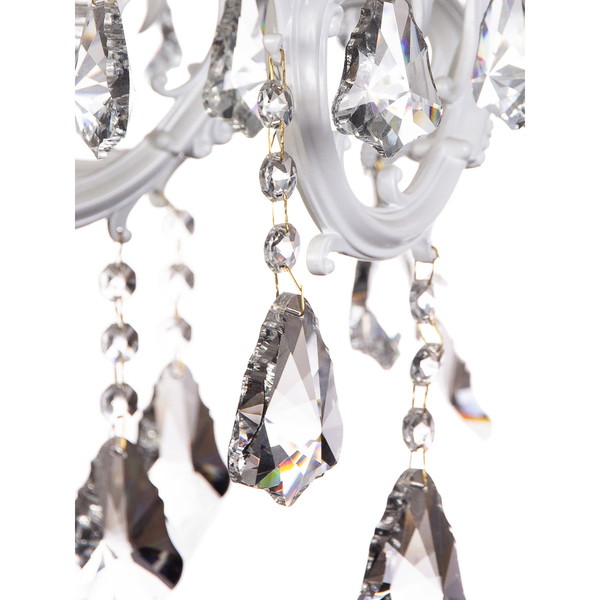 Люстра подвесная в стиле барокко "Altamarea" 8*40Вт 29-P8612/MW белый мрамор