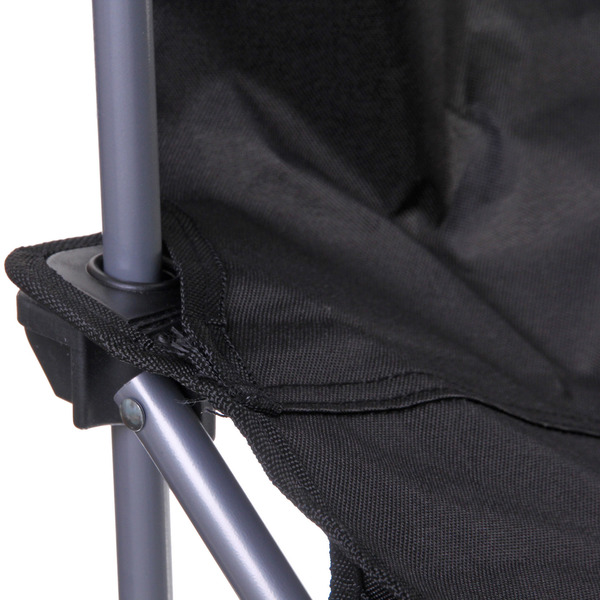 Кресло складное 2 в 1 до 100 кг DC-8077, 83*55/110*85 см, цвет: чёрный, Турист Мастер