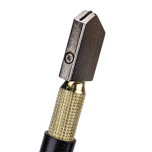 Стеклорез 1-роликовый масляный, с металлической ручкой, 1/6/240