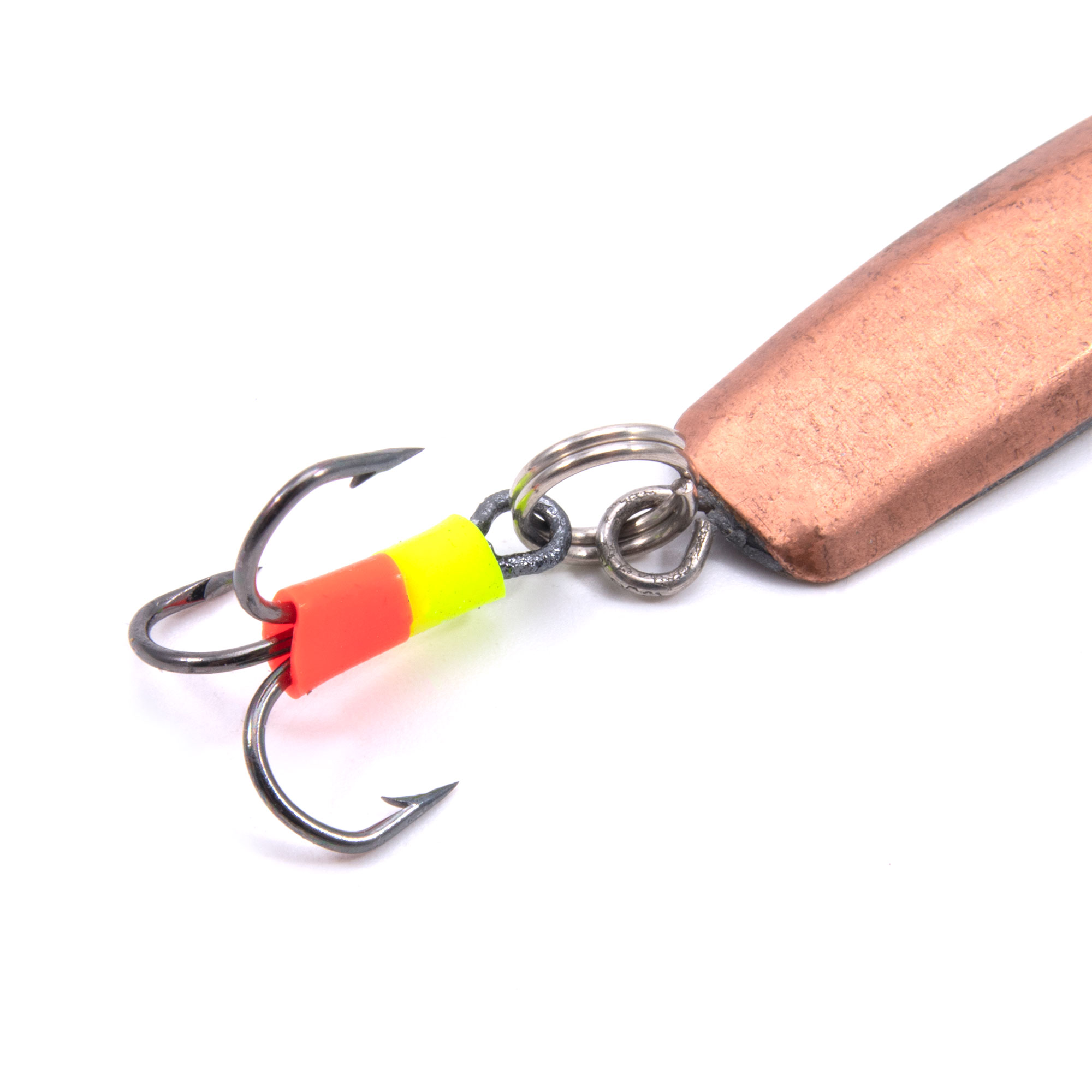 Блесна вертикальная "ЯМАН" Аляска с тройником, размер 55 мм, вес 8,5 г, цвет никель/медь/150/