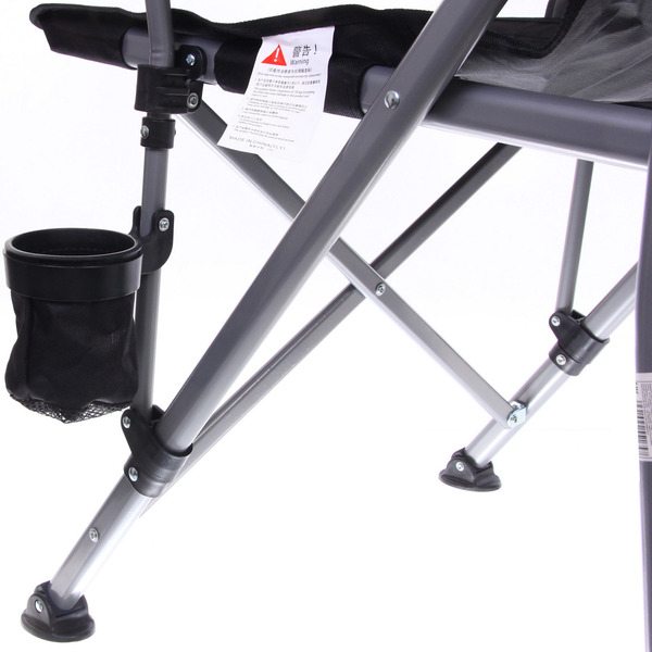 Кресло складное с подлокотниками до 100 кг SJ-0054, 58*58*92 см, цвет: чёрный, ТуристМастер