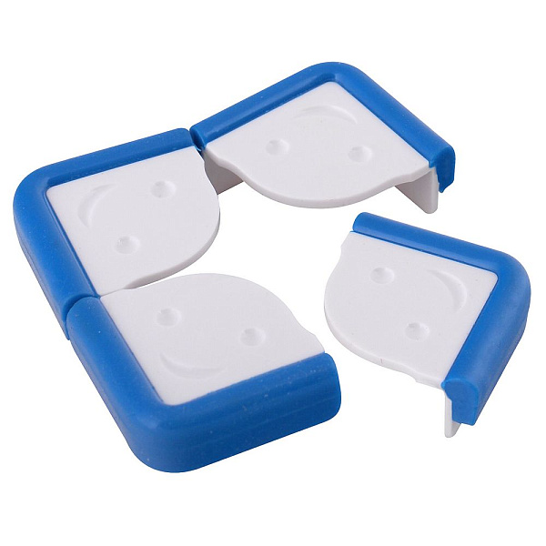 Защитные накладки на углы мебели.Набор 4шт. Размер 4х2 см.