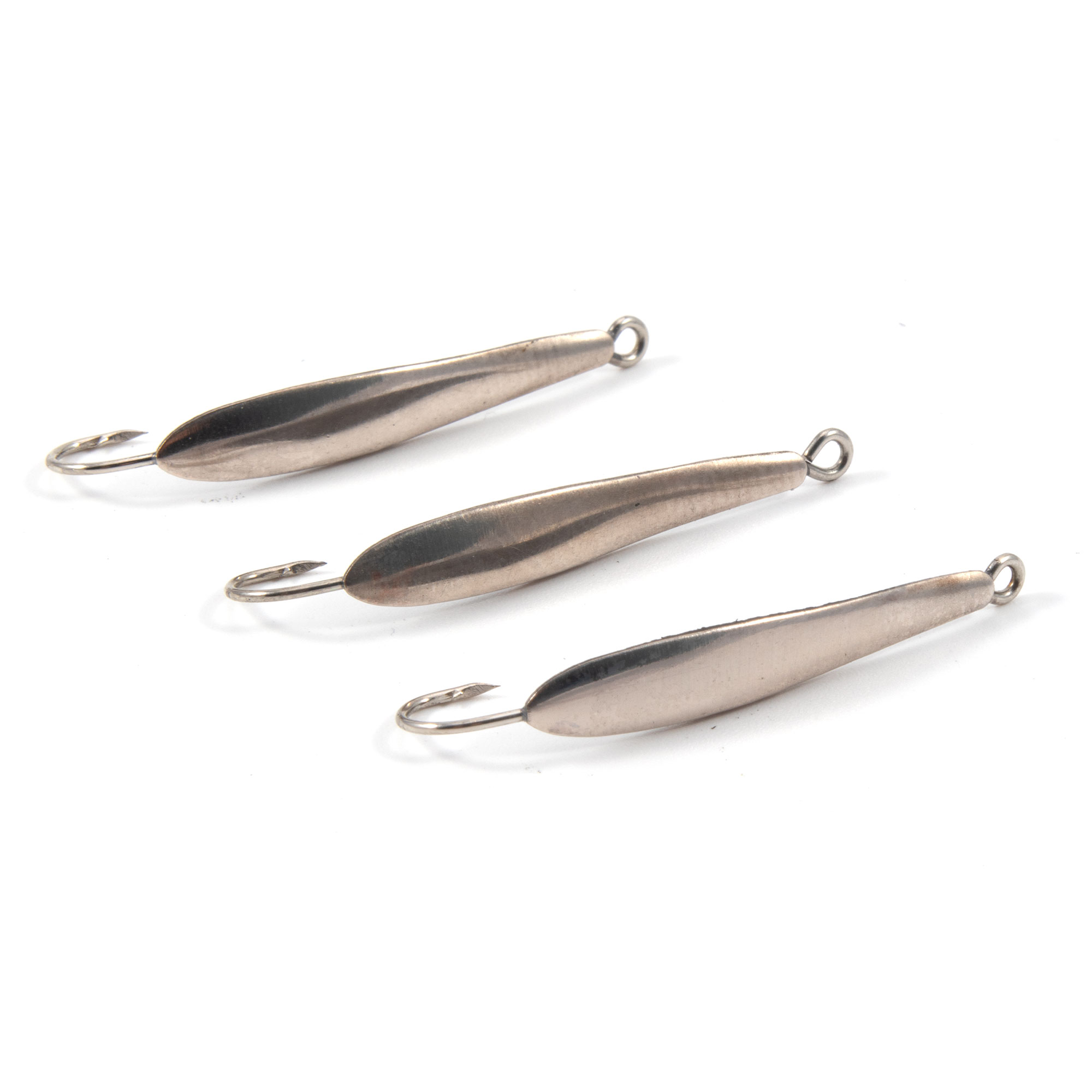 Блесна вертикальная "Яман" Малек,размер 28 мм, вес 1,3 г, цвет никель (уп.3 шт.)/150/