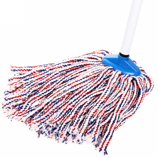 Швабра моп Селфи, ручка 120 см (насадка 200 гр) плетеная