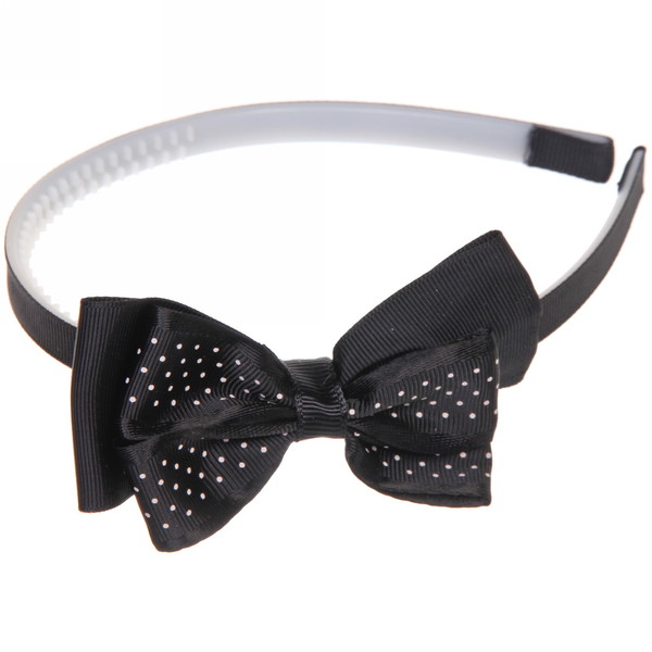 Ободок для волос детский на блистере "Rapunzel", в горошек, микс 6 цветов, 1см