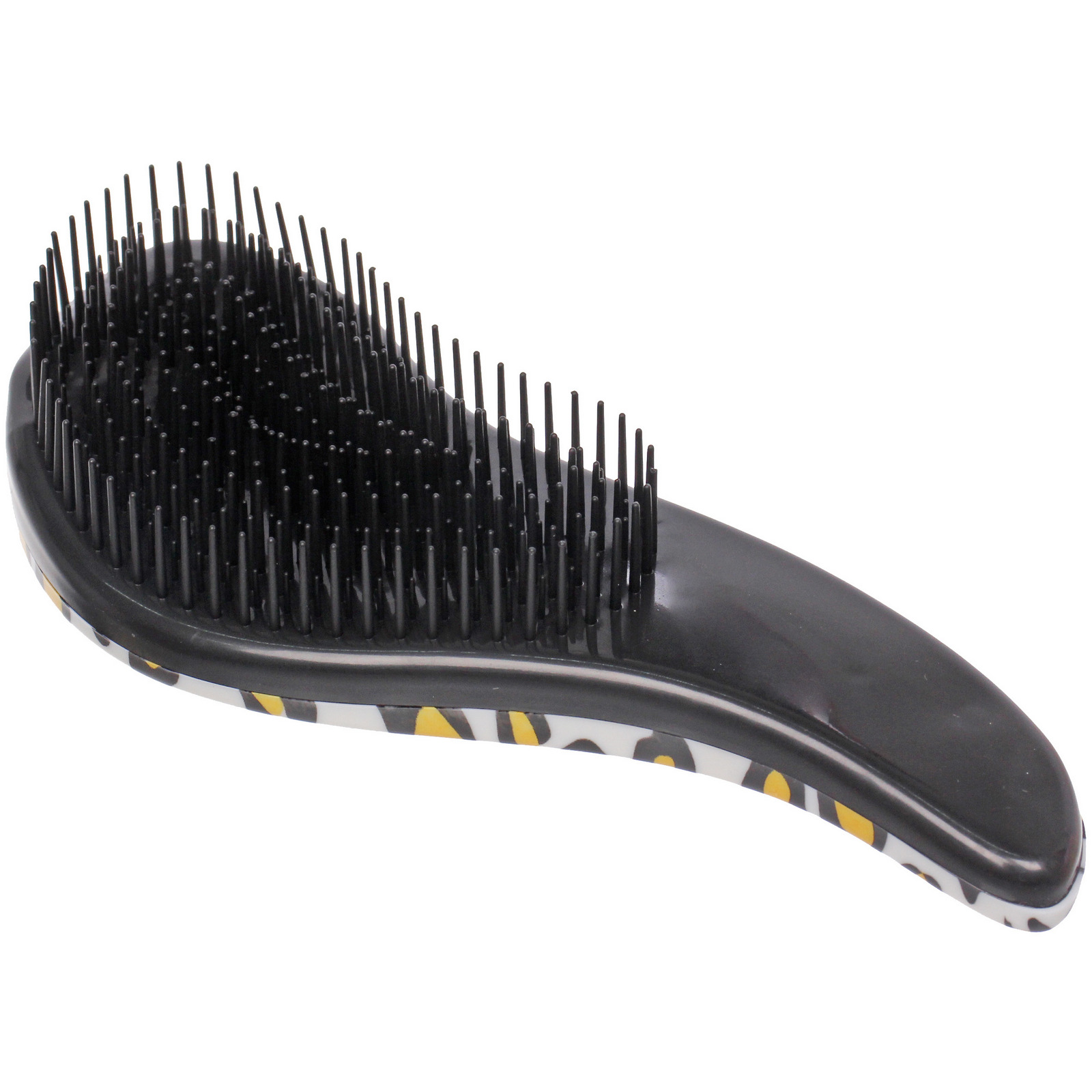 Расческа массажная компактная "Perfection", принт леопард, цвет белый, 18.5*8см (коробка PVC)