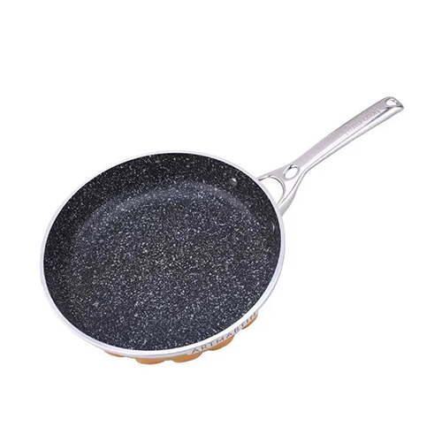 Сковорода глубокая Amercook ARTMARTIN (COLORS) 26 см, 1,6 л, эксклюзивное гранитное антипригарное Greblon С3, желто-оранжевый/серый