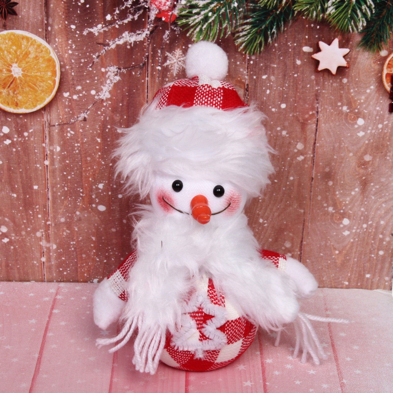 Украшение новогоднее подвесное "Снежная забава" 18*13 см