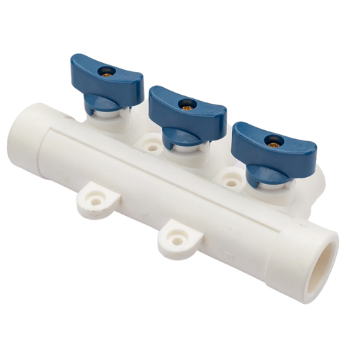 Коллектор с шаровым краном универсальный PPR 25х20/3, RTP, 1/50