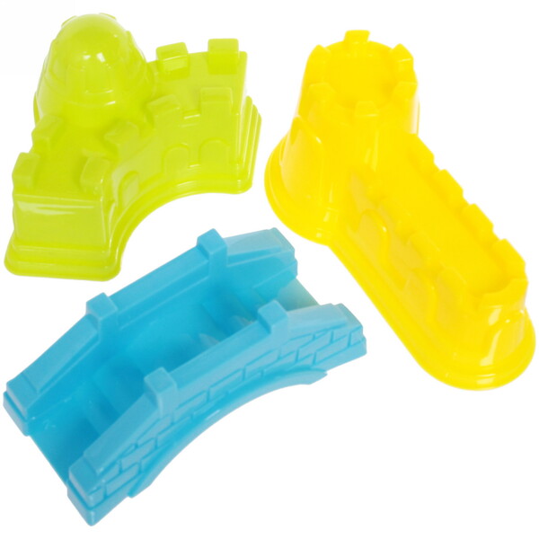 Набор для игры в песочнице "Строитель замков", 21*16 см, 6 предметов, микс