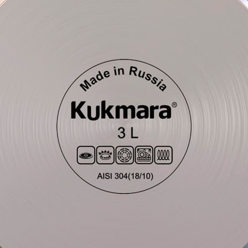 Кастрюля Kukmara "SAFIA" 3 л, с металлической крышкой, 20 см