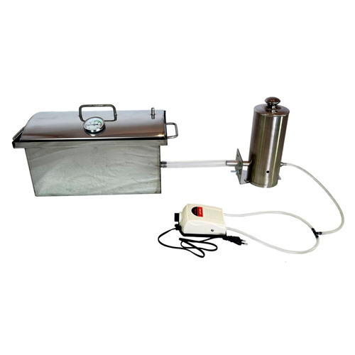 Коптильня средняя с гидрозатвором + термометр, Алковар