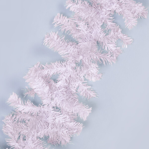 Гирлянда хвойная "Снежинка" 2,7 м (220 веток) ПВХ, Белый