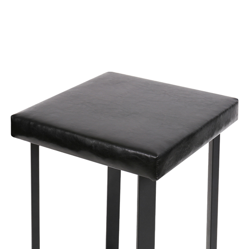 Табурет с квадратным сиденьем разборный Haushalt HT5, черный/матовый черный