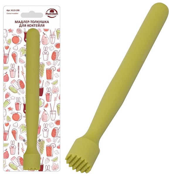 Мадлер-толкушка для коктейля. Длина 20,5 см. 