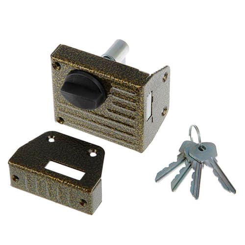 Замок накладной ЗН1-2. 1 ЗЕНИТ, бронза, 1/16