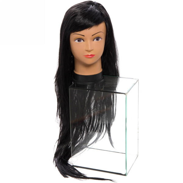 Парик карнавальный "Красотка" (длинные прямые локоны 90 см), Черный