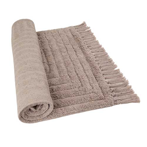 Ковер Zenfort "Прованс Зигзаг" с кистями, хлопок, 60х100см, капучино