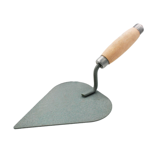 Кельма штукатура 320х140мм, сердце, п/о, усиленная деревянная рукоятка (1/50)