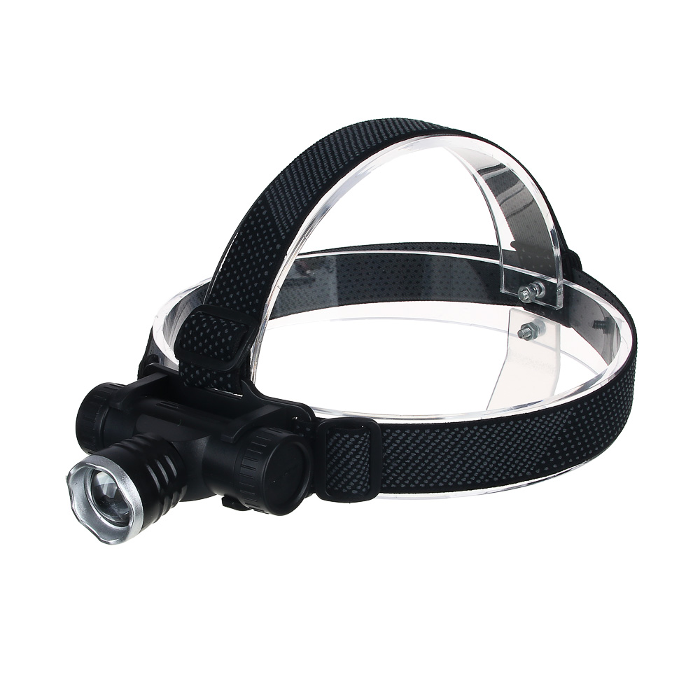 ЕРМАК Фонарь налобный, CREE XPE LED, 4 режима, 1200мАч, 8,3х3,8х7,3см,  USB кабель, пластик