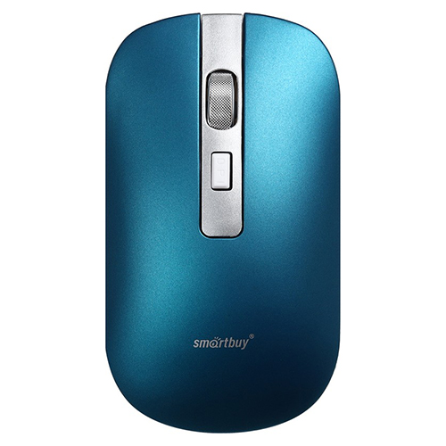 Мышь беспроводная с зарядкой от USB Smartbuy 402CAG синий металлик (SBM-402CAG-B) /40/