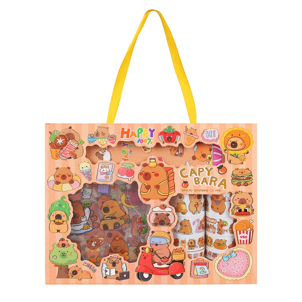 ХОББИХИТ Набор для декорирования «Капибара», 20,5х16,5х3,9см, PET, 4 дизайна