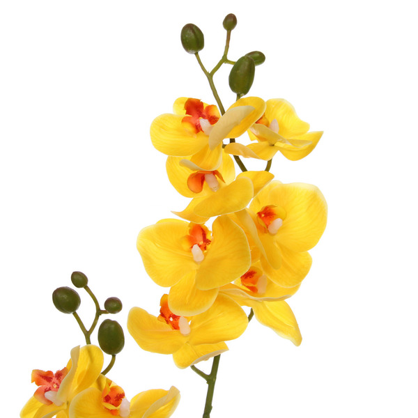 Цветок искусственный "Natur" 55см Орхидея желтая