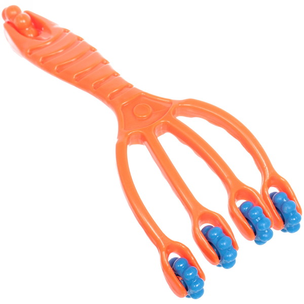 Массажер роликовый двухсторонний универсальный "Осьминог", 5 колес, микс 4 цвета, 19*7,5см