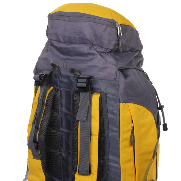 Рюкзак туристический 65л цвет желтый FR-4