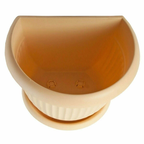 Кашпо настенное IDEA ЛИВИЯ М 3111, 220 мм, белая глина