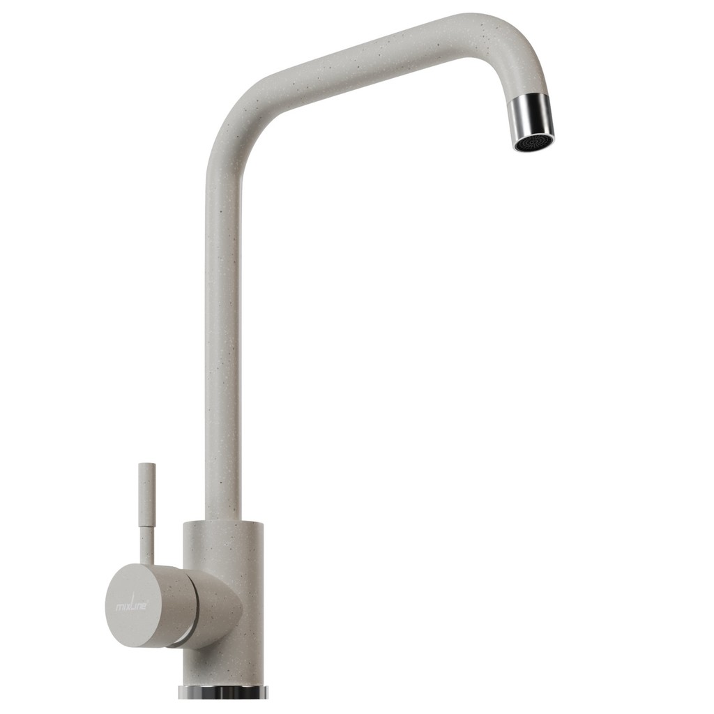 Смеситель для кухни 35к MIXLINE ML-GS12 (331) белый высок. излив
