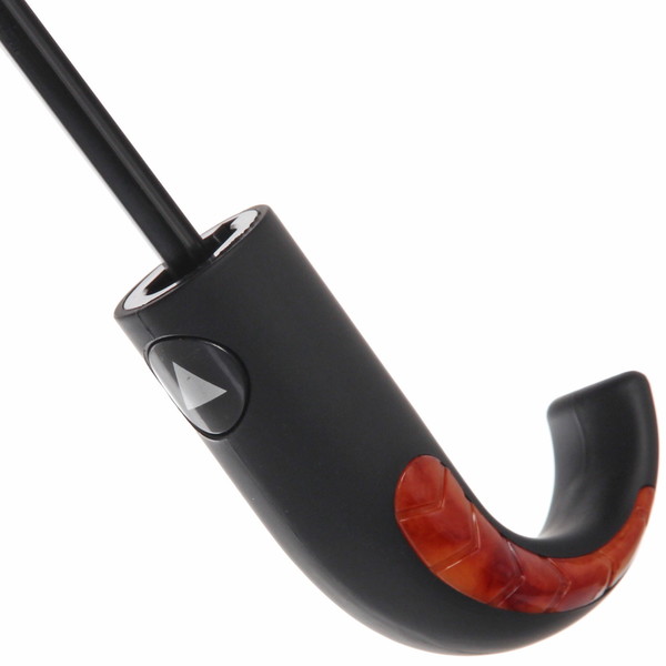 Зонт мужской полуавтомат "Ультрамарин - Томас", цвет черный, ручка крючок, d98см