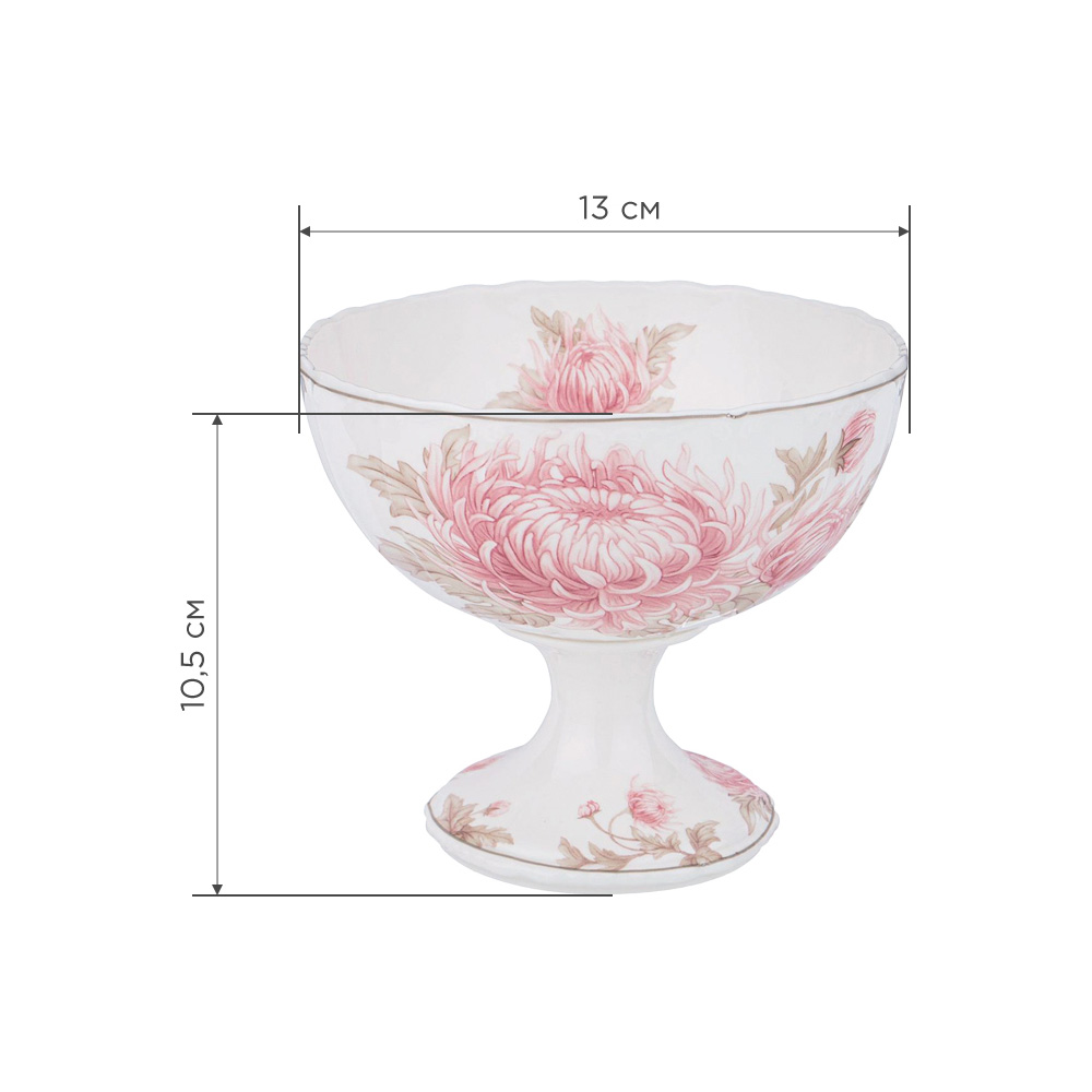 ВАЗА НА НОЖКЕ LEFARD, АСТРА, 13*11 СМ, КОР=18ШТ.