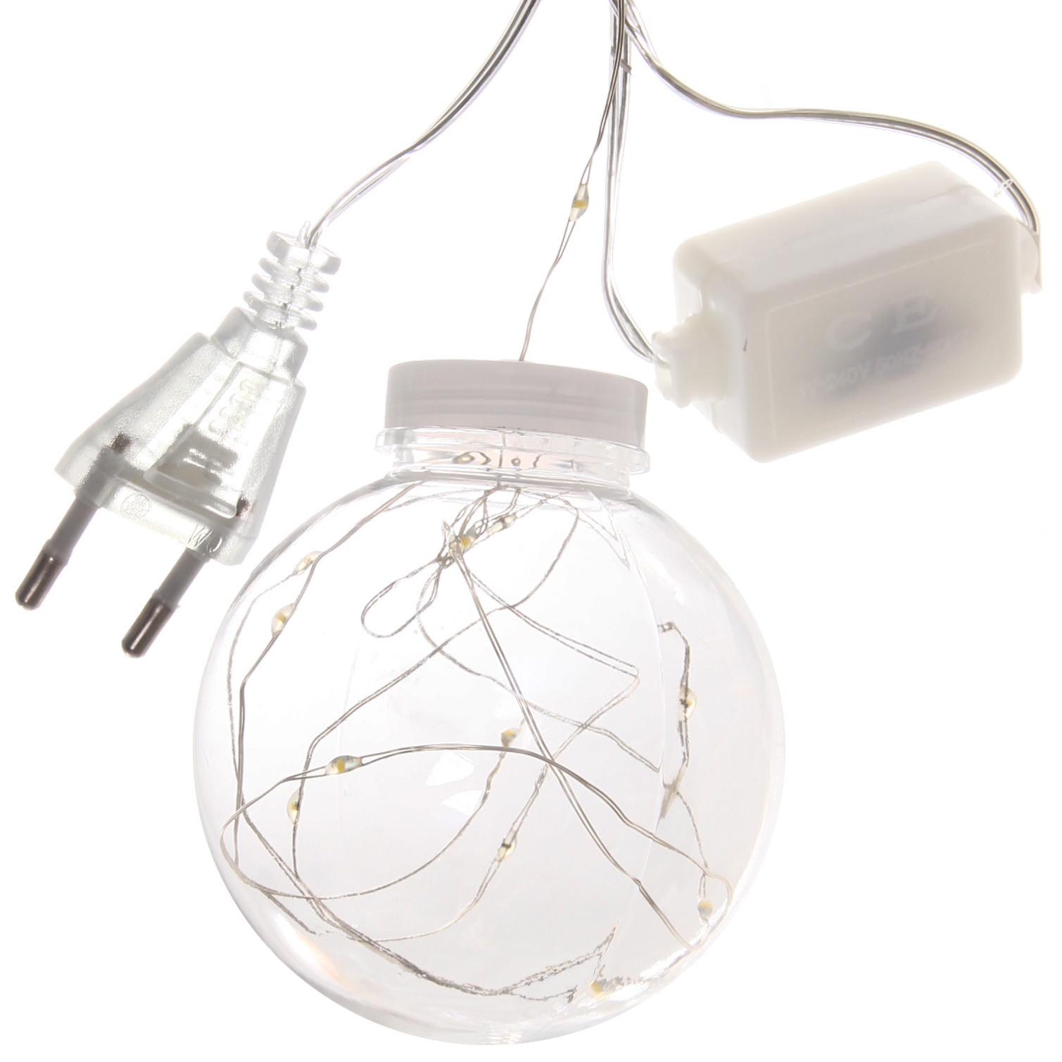 Гирлянда для дома БАХРОМА "Шар" ш2,5 м* в0,5/0,8м 200 ламп LED, d-8 см, 1 реж, IP-20, Теплый белый
