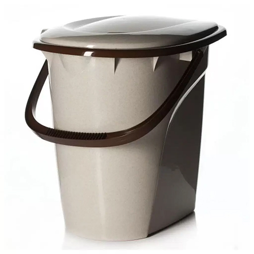Ведро-туалет 24 л IDEA М 2460, бежевый мрамор