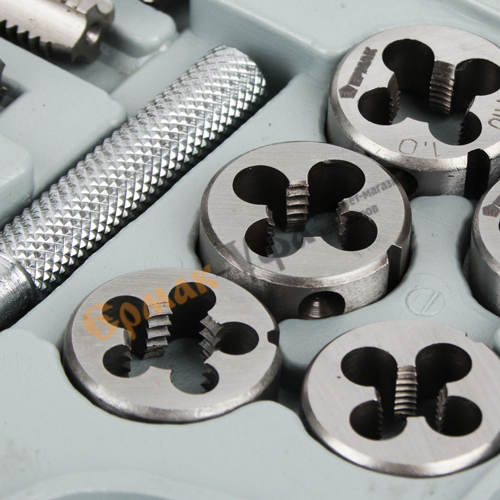 Метчик и плашка набор 31пр М3-М12 Ермак, 1/10