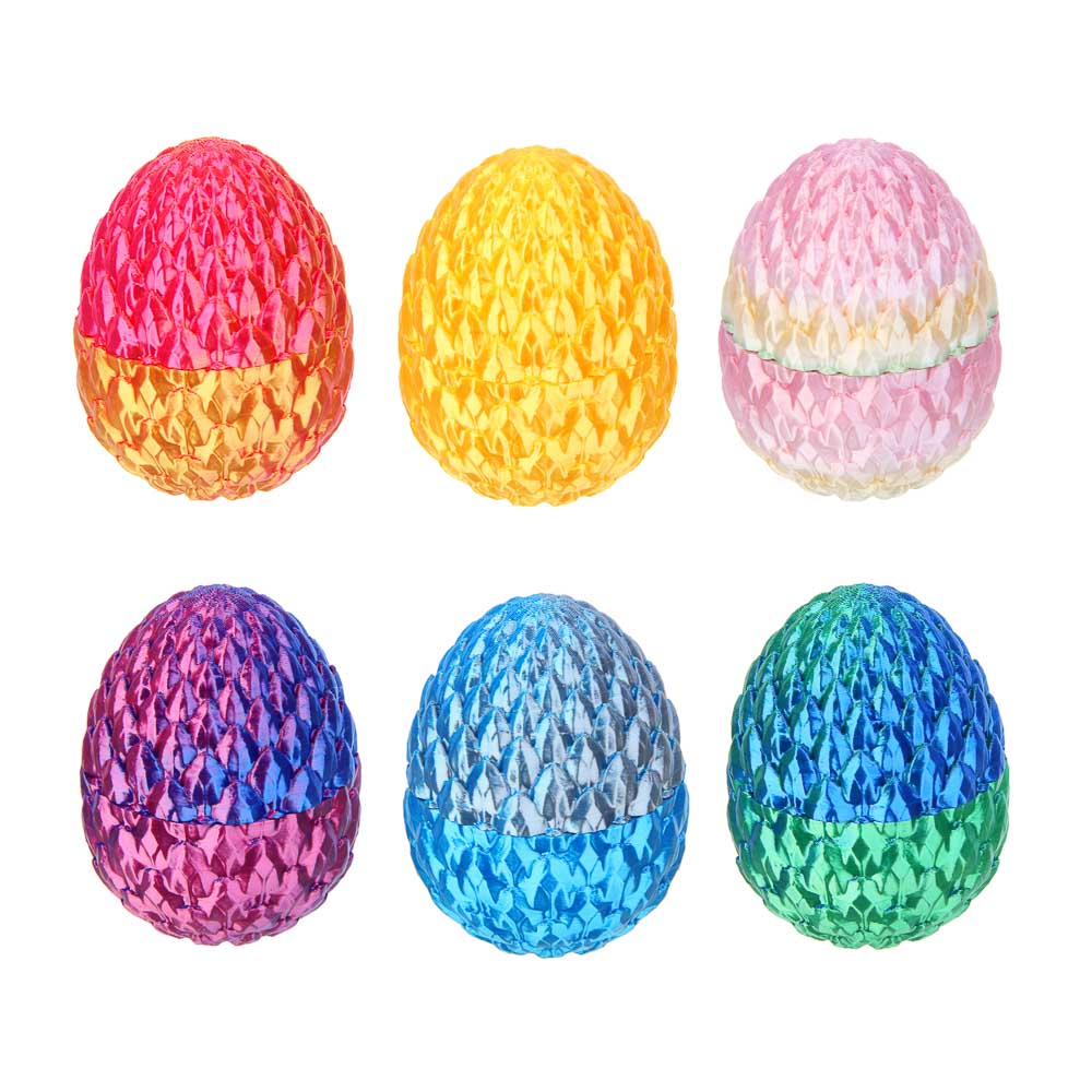 ИГРОЛЕНД Игрушка 3D "Яйцо с драконом", PLA, 7см, 6 дизайнов