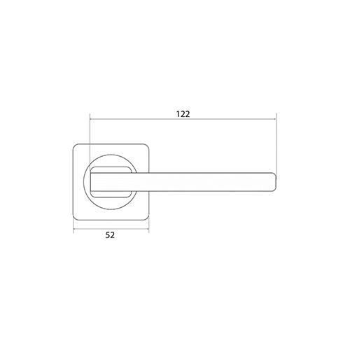 Ручка раздельная Trodos "AL-02-517", черный никель