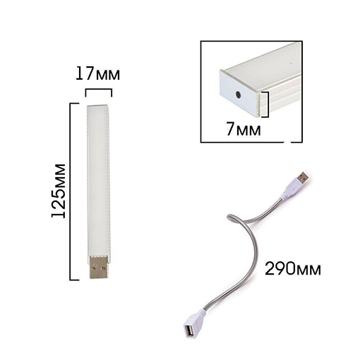 Фито-лампа для растений Огонек OG-LDP15, 3 Вт, USB, розовая