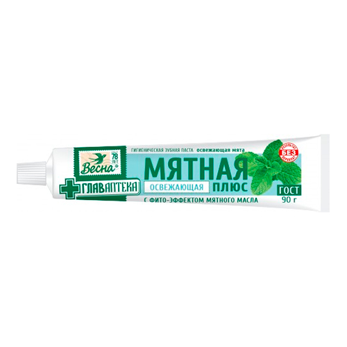 Зубная паста Весна Мятная освежающая мята 90г, 6/48