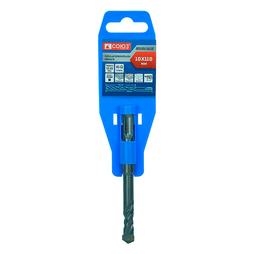 Бур SDS+ с твердосплавной напайкой, спираль S4 СОЮЗ 9019-SDS-10х110C
