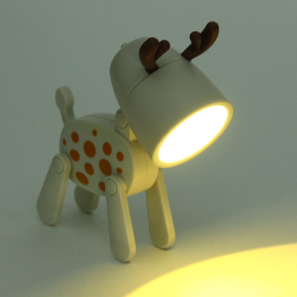 Настольная лампа "Sweet - Жирафик" LED 5,5*5,5*9,6 см, батарейки AG3 0.2W, Бежевый