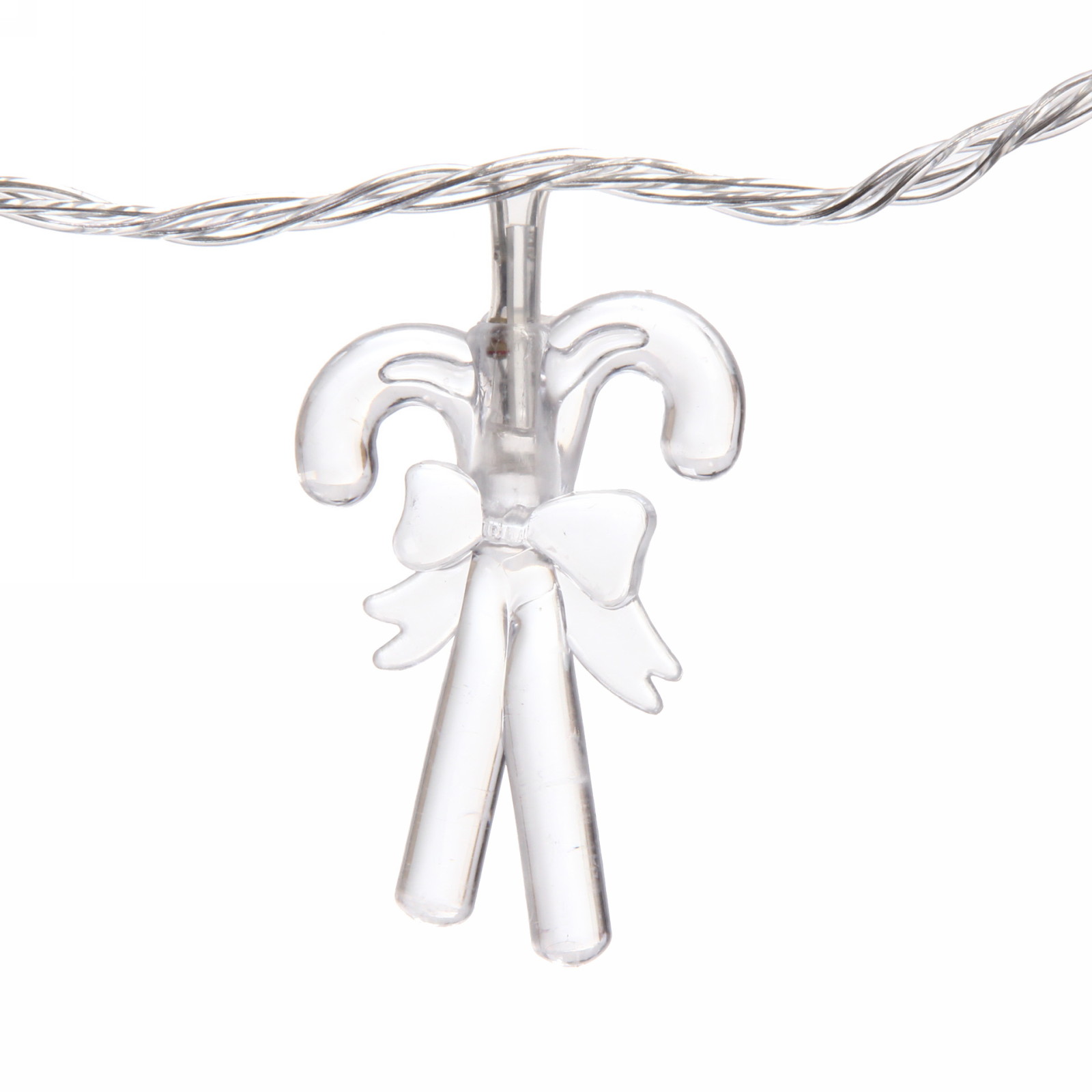 Гирлянда для дома 4,0 м 20 ламп LED с насадками КОНФЕТКИ, прозрач.пров., авторежим.,IP-20 RG/RB (возможность соединения)